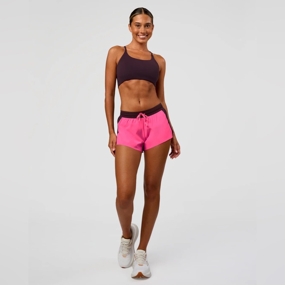 LSKD Accelerate 3" Mid-Rise Running Short - Midnight Plum-Sugar Plum XS NWT - Picture 4 of 10